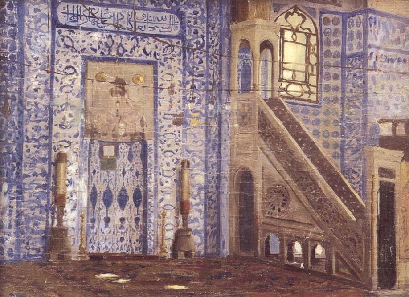 Jean-Leon Gerome Interior of a Mosque oil painting picture